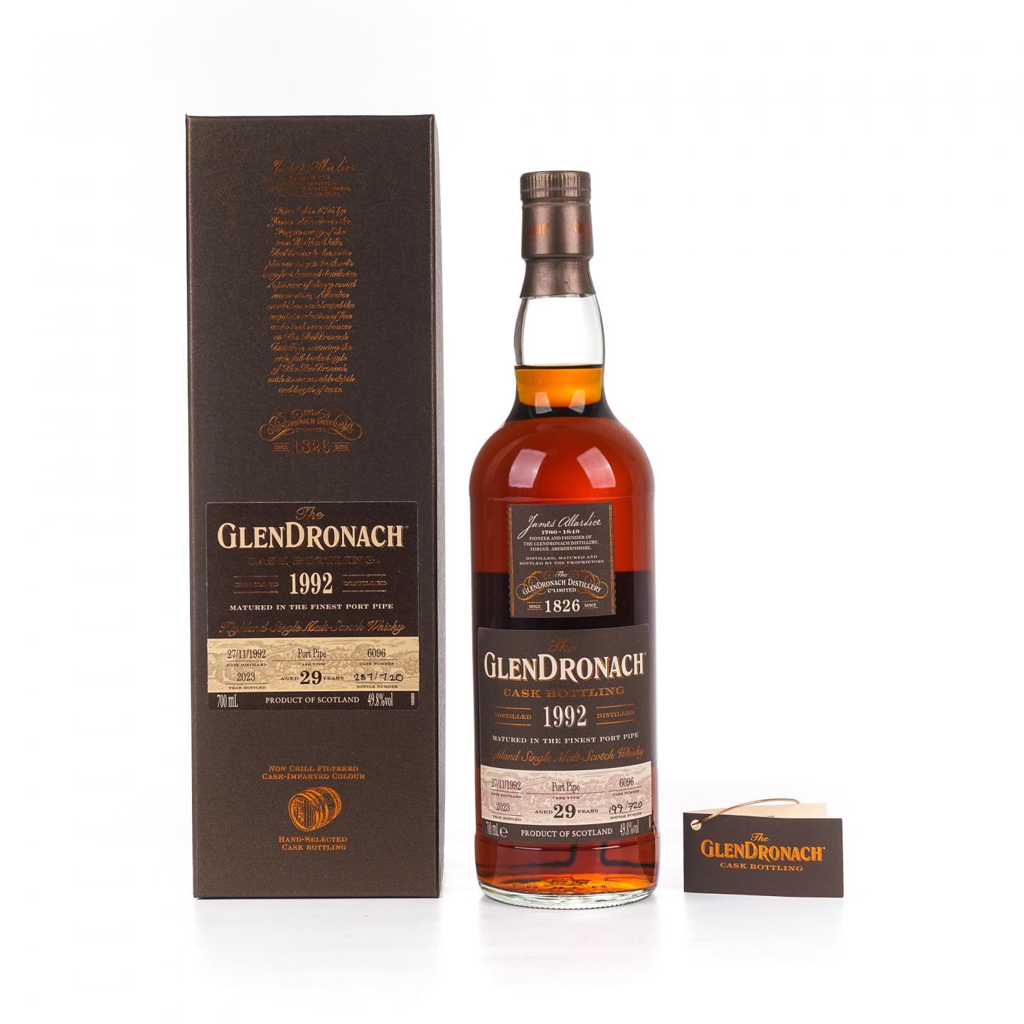 Glendronach 格兰多纳 29年 1992-2023 单桶#6096 行货 非原盒 700ml