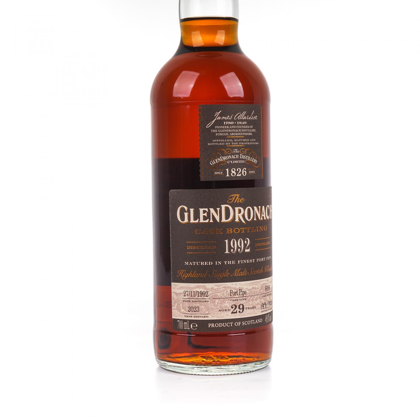 Glendronach 格兰多纳 29年 1992-2023 单桶#6096 行货 非原盒 700ml
