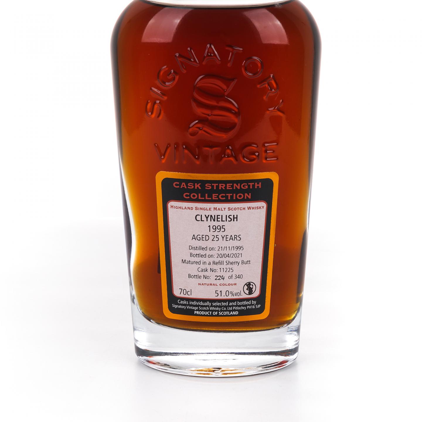 Clynelish 克里尼利基 25年 1995-2021 SV 雪莉桶#11225 桶强