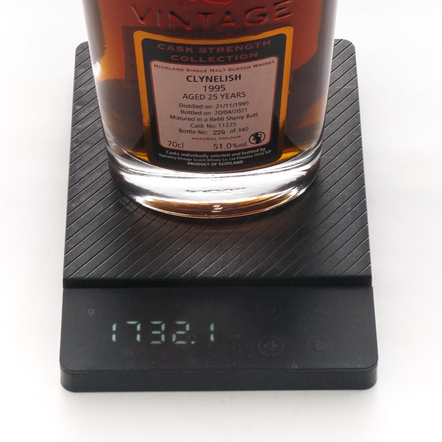 Clynelish 克里尼利基 25年 1995-2021 SV 雪莉桶#11225 桶强