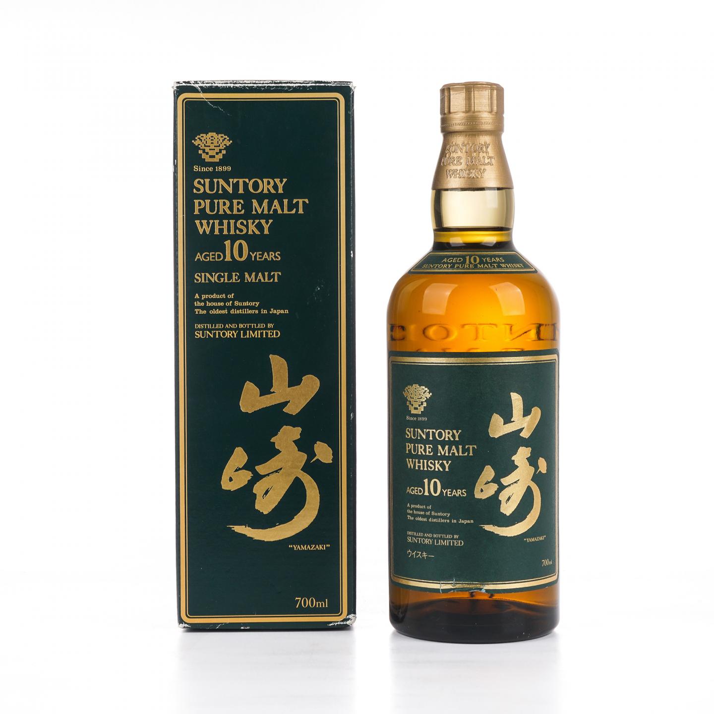 山崎 10年 金花标 Pure Malt 绿标