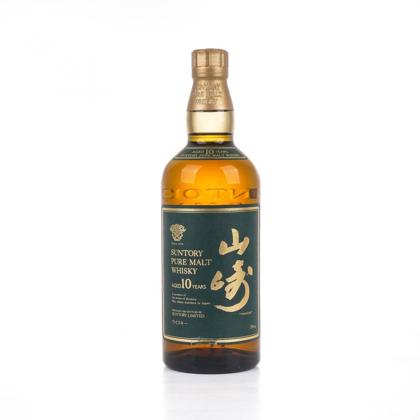 山崎 10年 金花标 Pure Malt 绿标