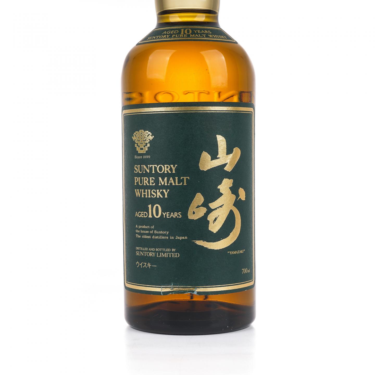 山崎 10年 金花标 Pure Malt 绿标