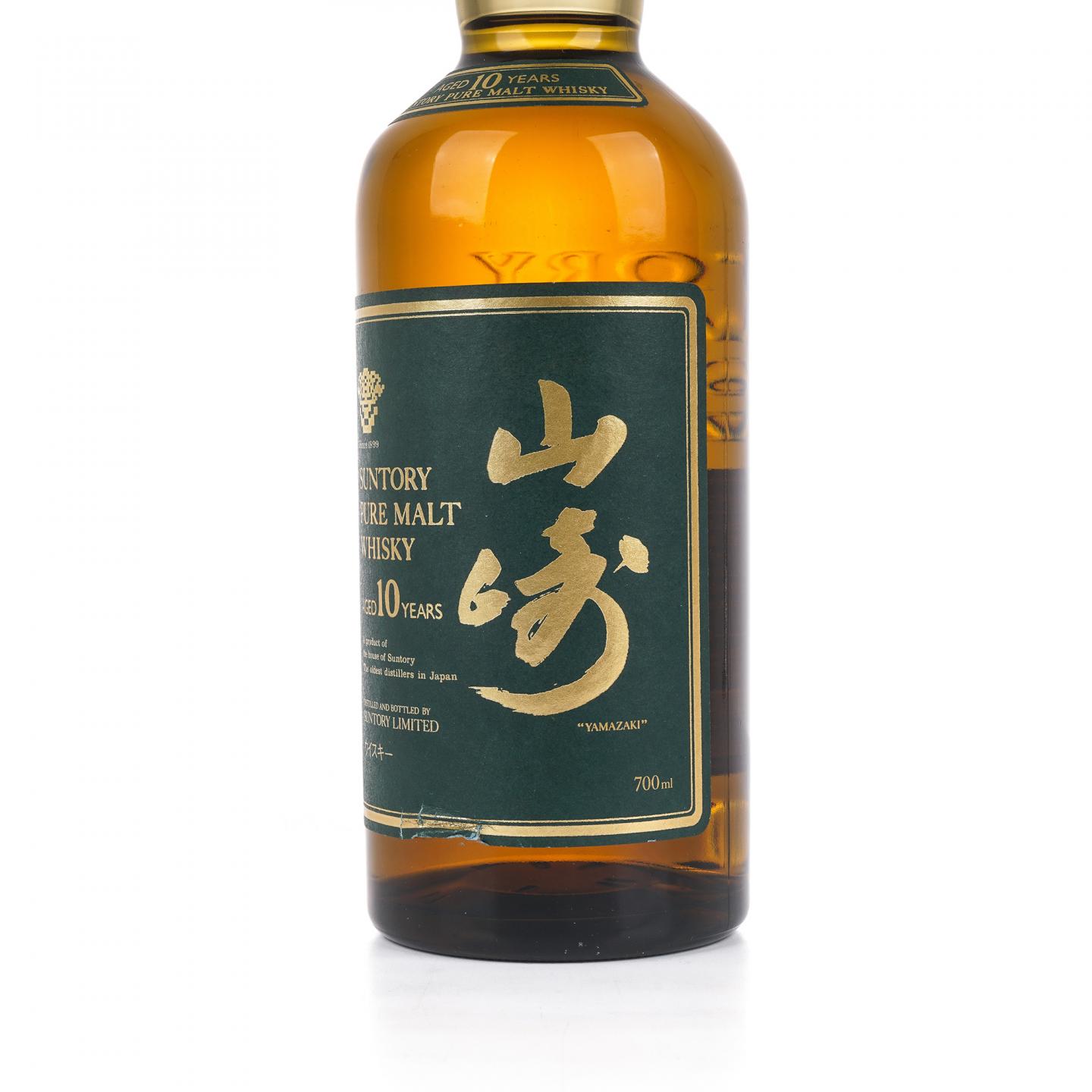山崎 10年 金花标 Pure Malt 绿标