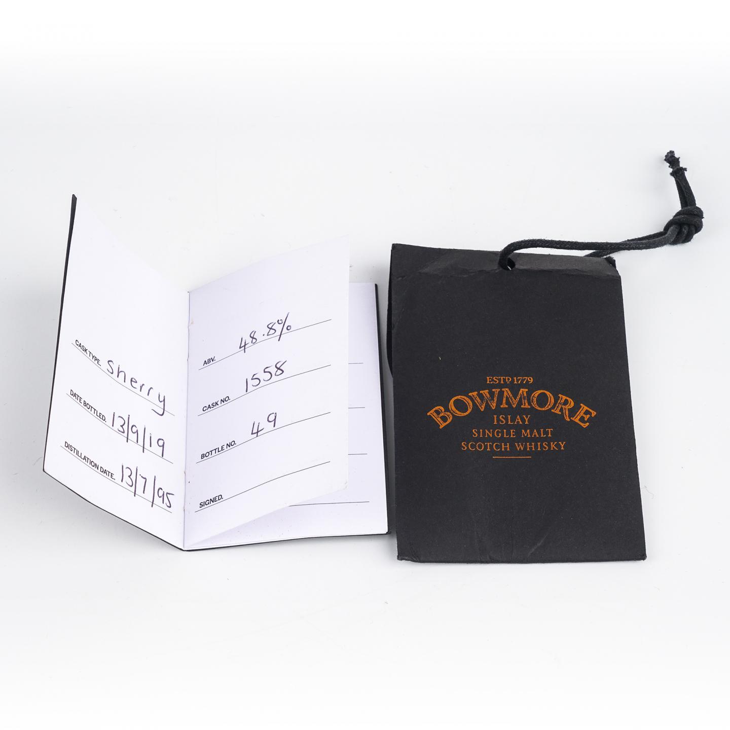 Bowmore 波摩 1995-2019 雪莉桶#1558 Hand-Filled 48.8%Vol.