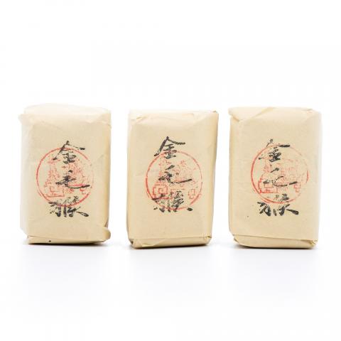 上世纪九十年代 中茶公司出口金记茶行 特级名枞金毛猴 3包*50克