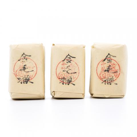 上世纪九十年代 中茶公司出口金记茶行 特级名枞金毛猴 50克*3包