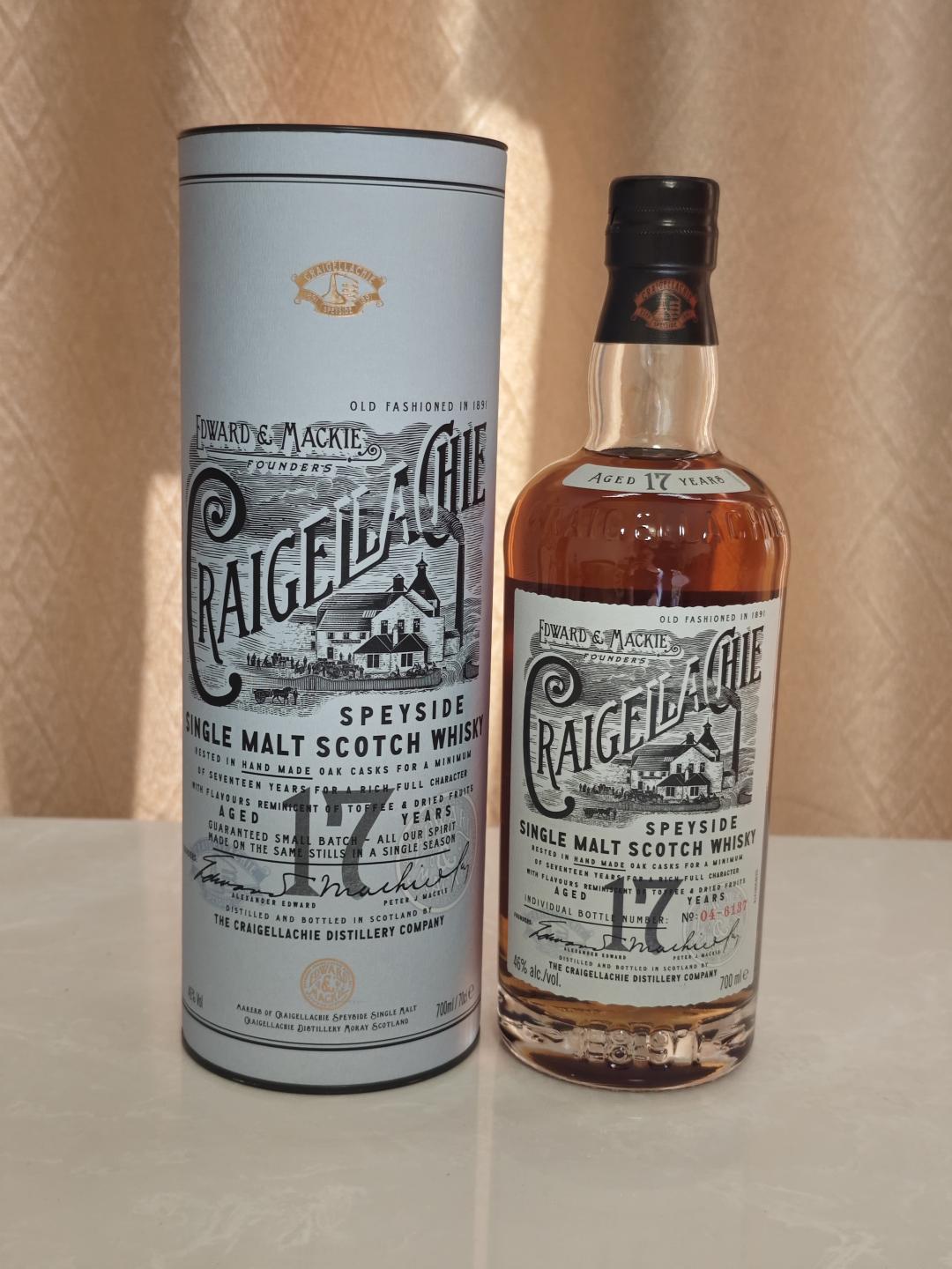 Craigellachie 克莱拉奇 17年 2021 Batch No. 04-6137