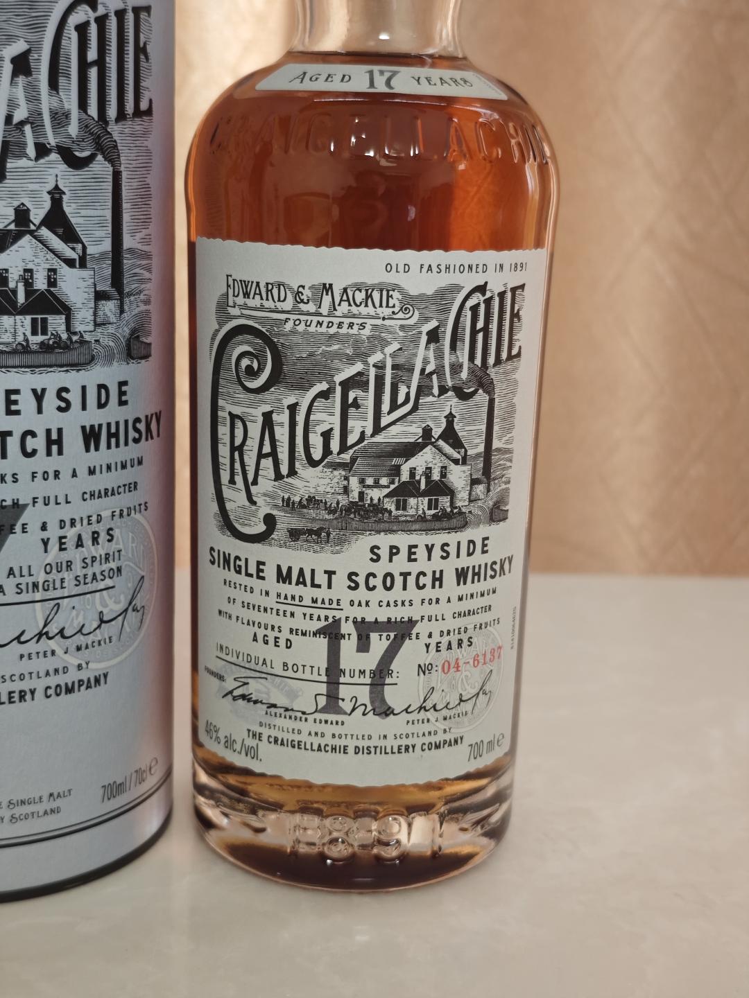 Craigellachie 克莱拉奇 17年 2021 Batch No. 04-6137