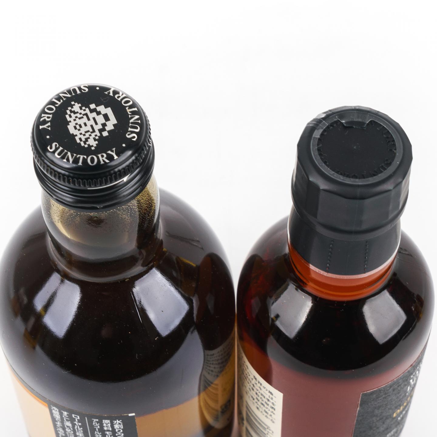 三得利 EXPO’70/角瓶/Classic/Royal 12年+山崎蒸溜所限定+静冈 M+Nikka Black 7瓶组