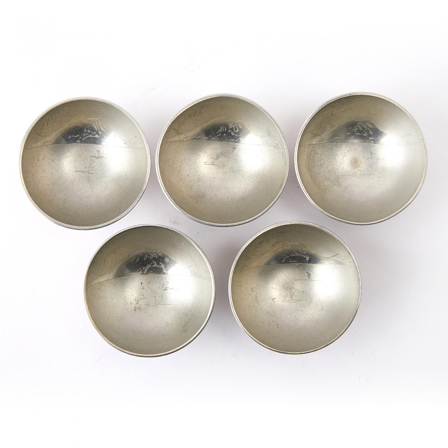 山崎制｜大正-昭和时期 风景画片萨摩锡杯组