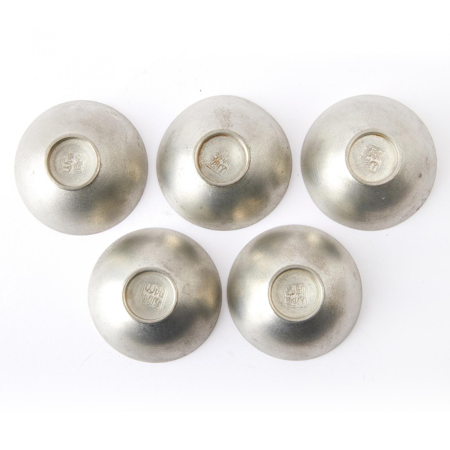 山崎制｜大正-昭和时期 风景画片萨摩锡杯组