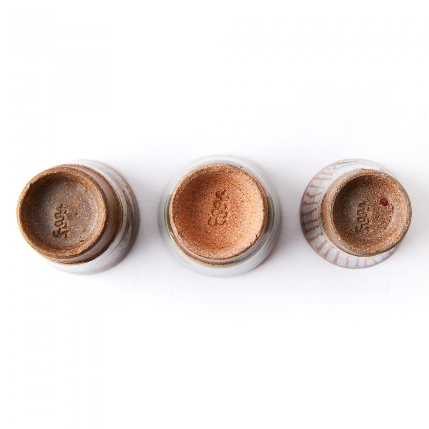 象堂作｜昭和时期 纯手绘真野山烧德利杯组（8杯）