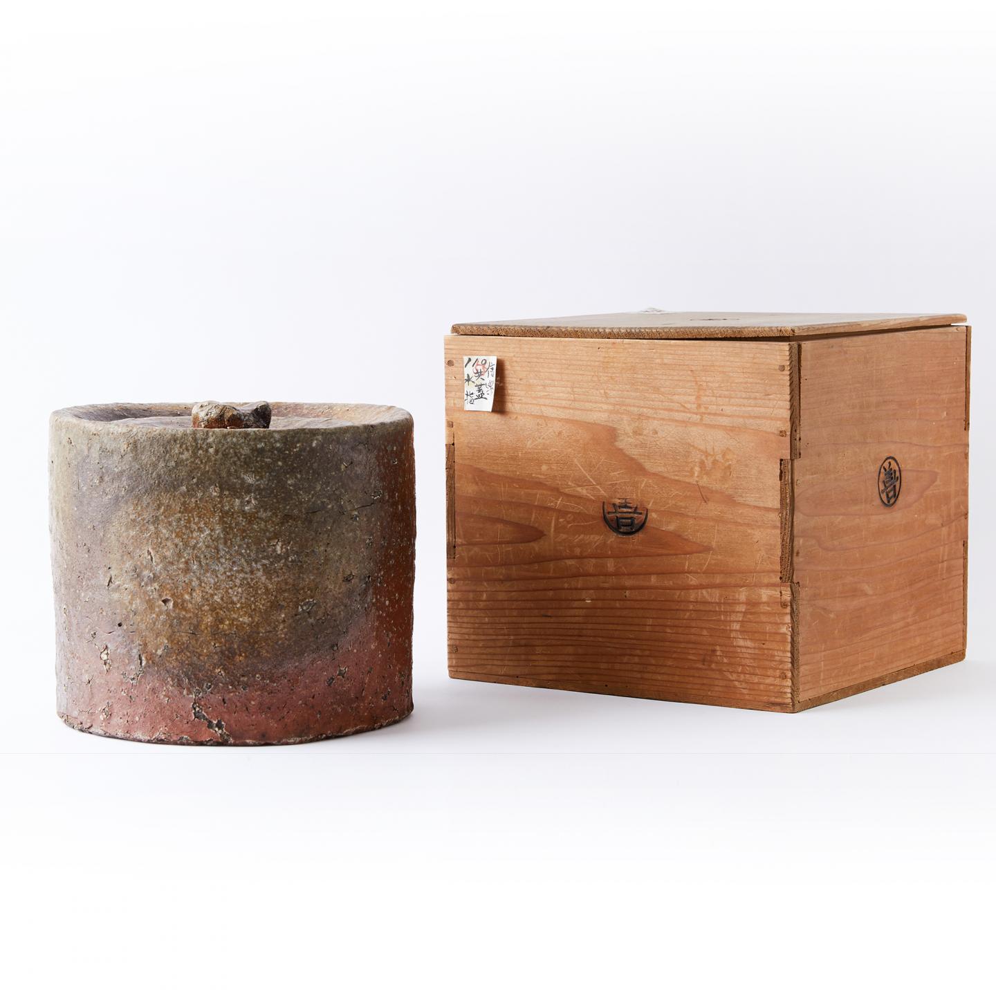 古信乐烧｜收藏级 江户时期 古信乐烧满石爆侘寂水指