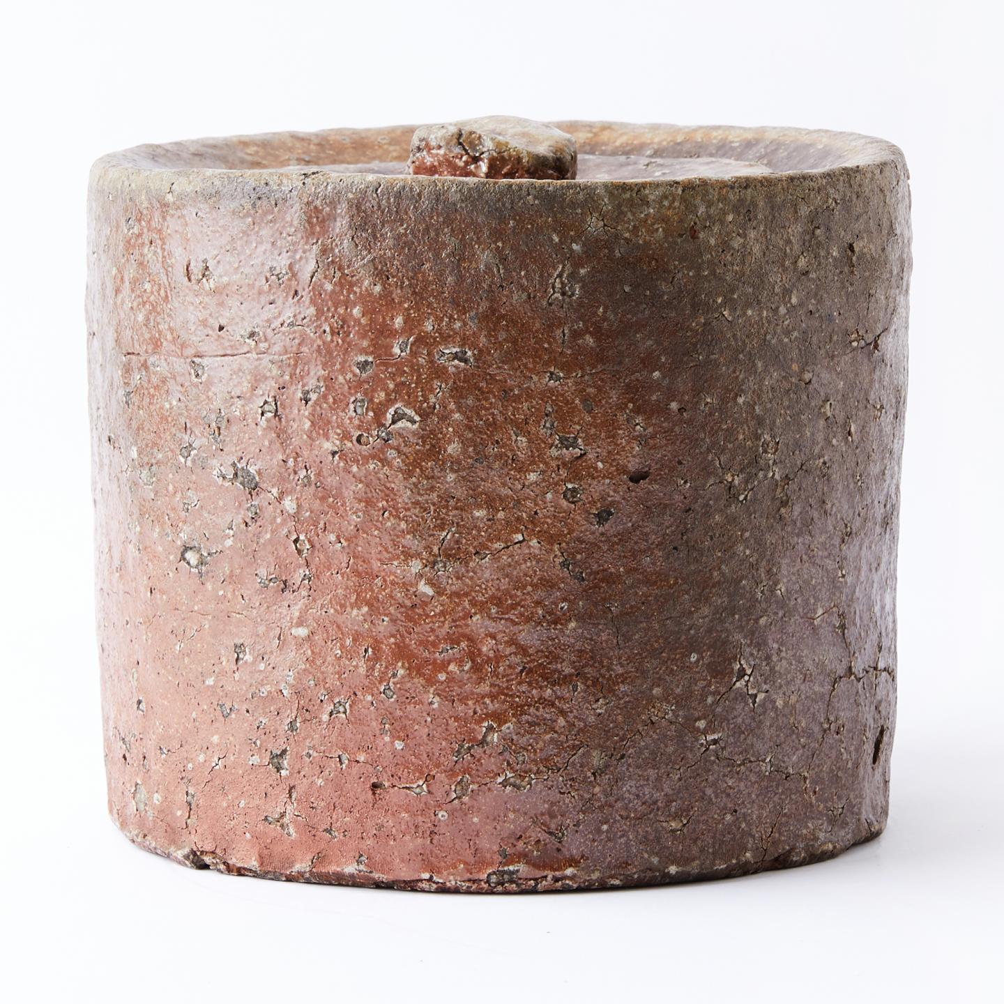 古信乐烧｜收藏级 江户时期 古信乐烧满石爆侘寂水指