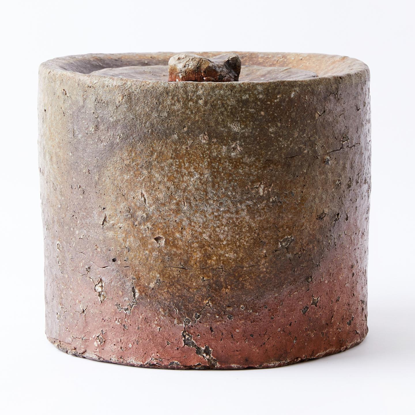 古信乐烧｜收藏级 江户时期 古信乐烧满石爆侘寂水指