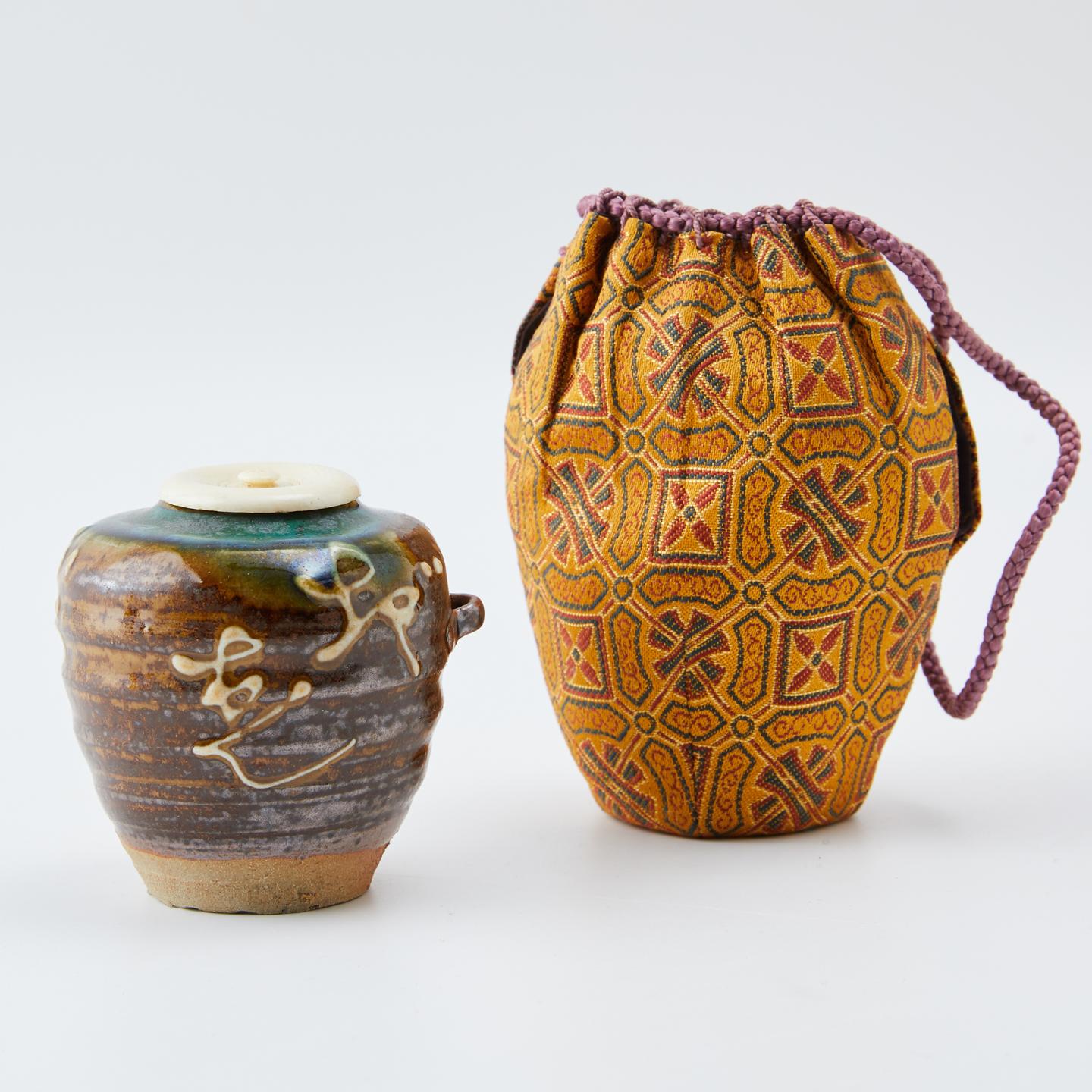 原了郭｜明治时期 京祗园 牙盖茶入