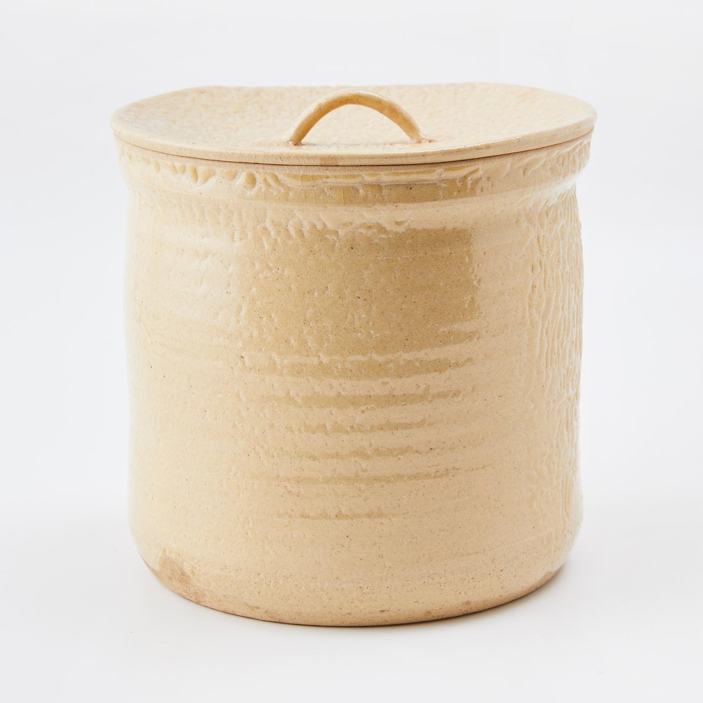 光峰造｜昭和时期 本手作异形橘皮水指