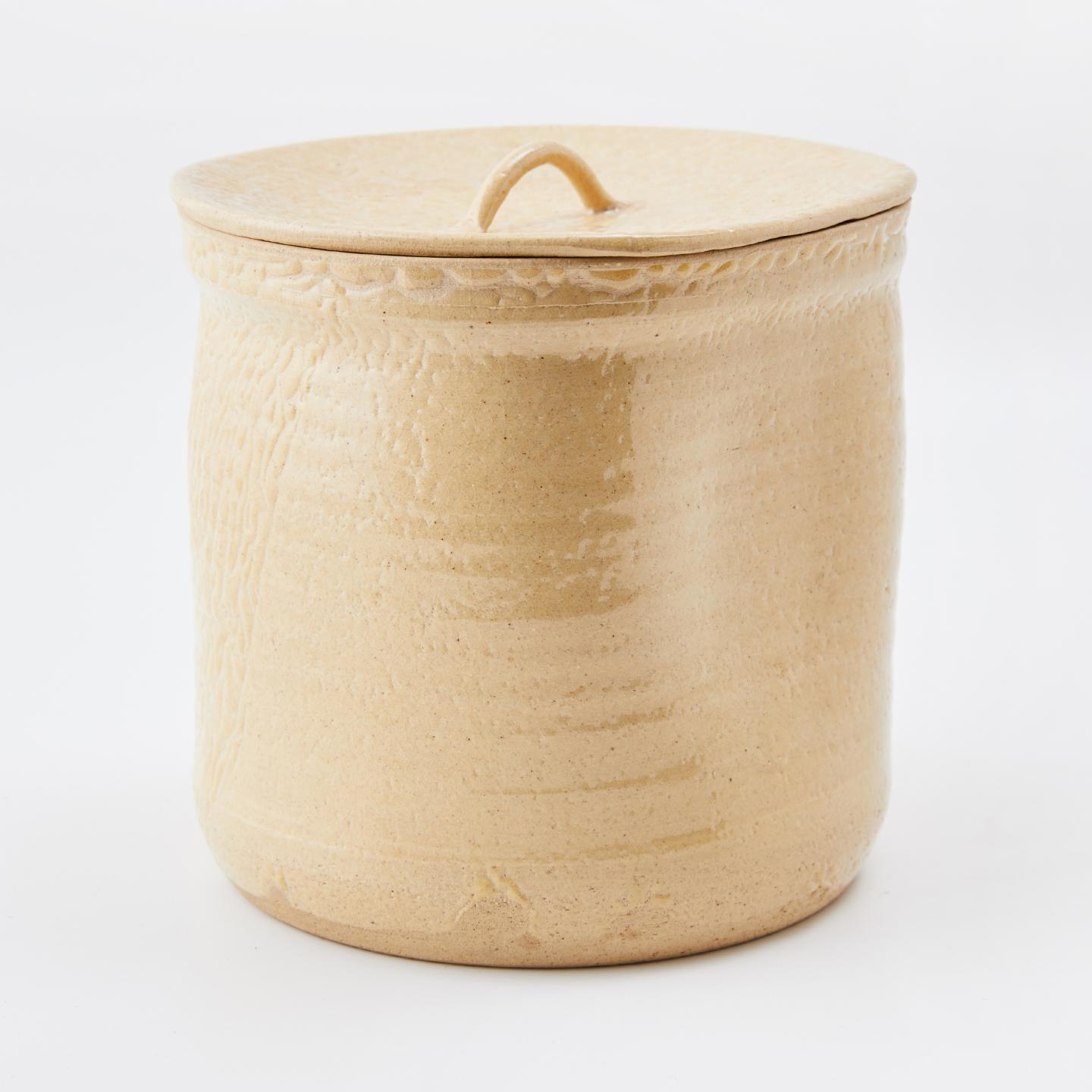 光峰造｜昭和时期 本手作异形橘皮水指