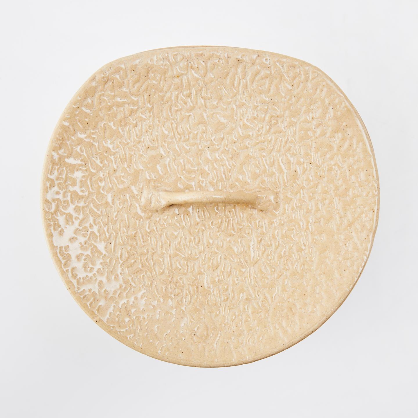 光峰造｜昭和时期 本手作异形橘皮水指