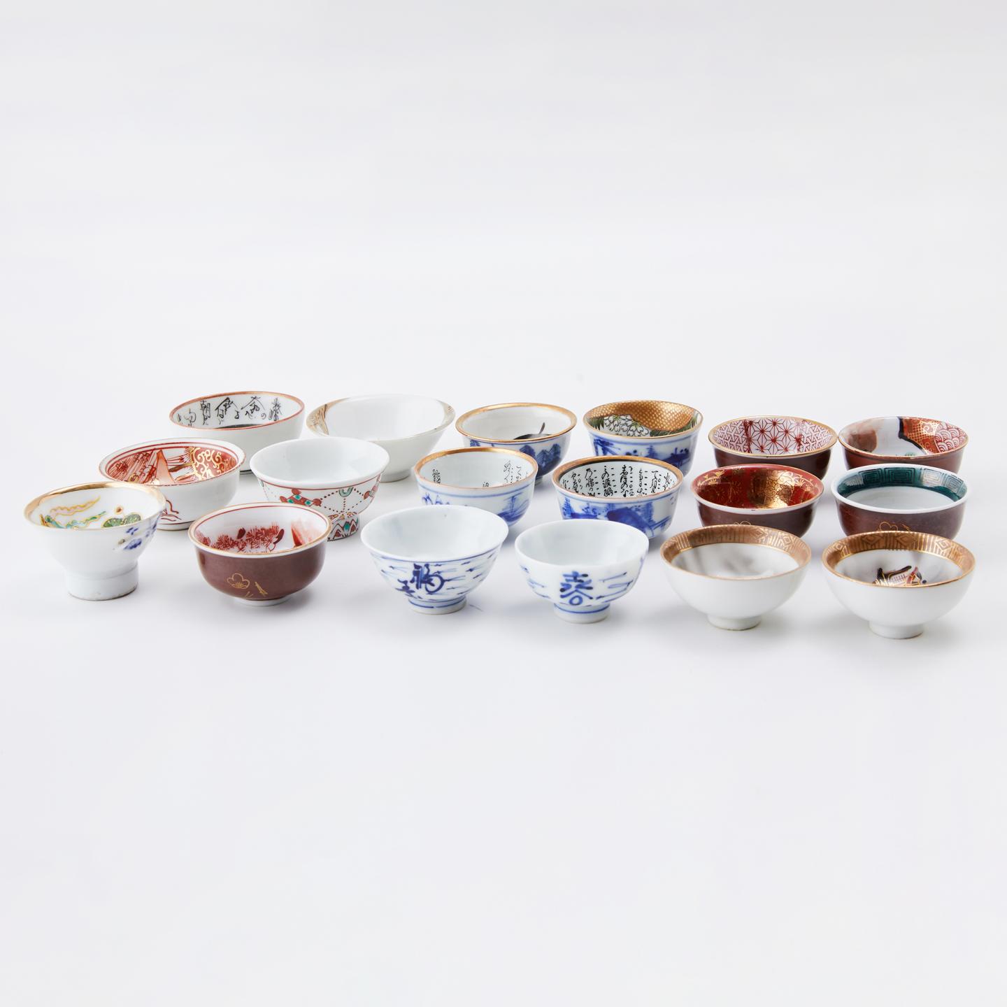 藏家释出｜明治时期 古九谷主人杯一组（18客）