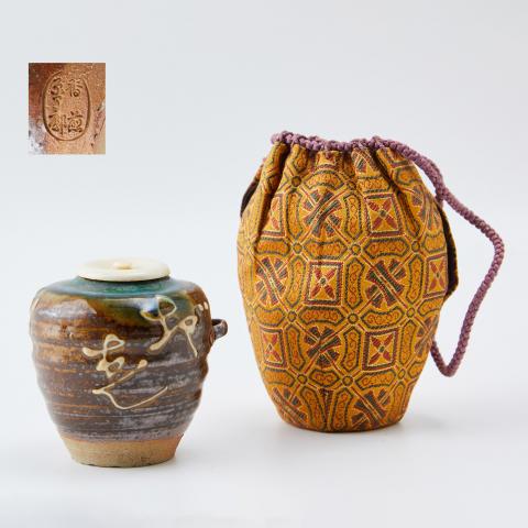 原了郭｜明治时期 京祗园 牙盖茶入