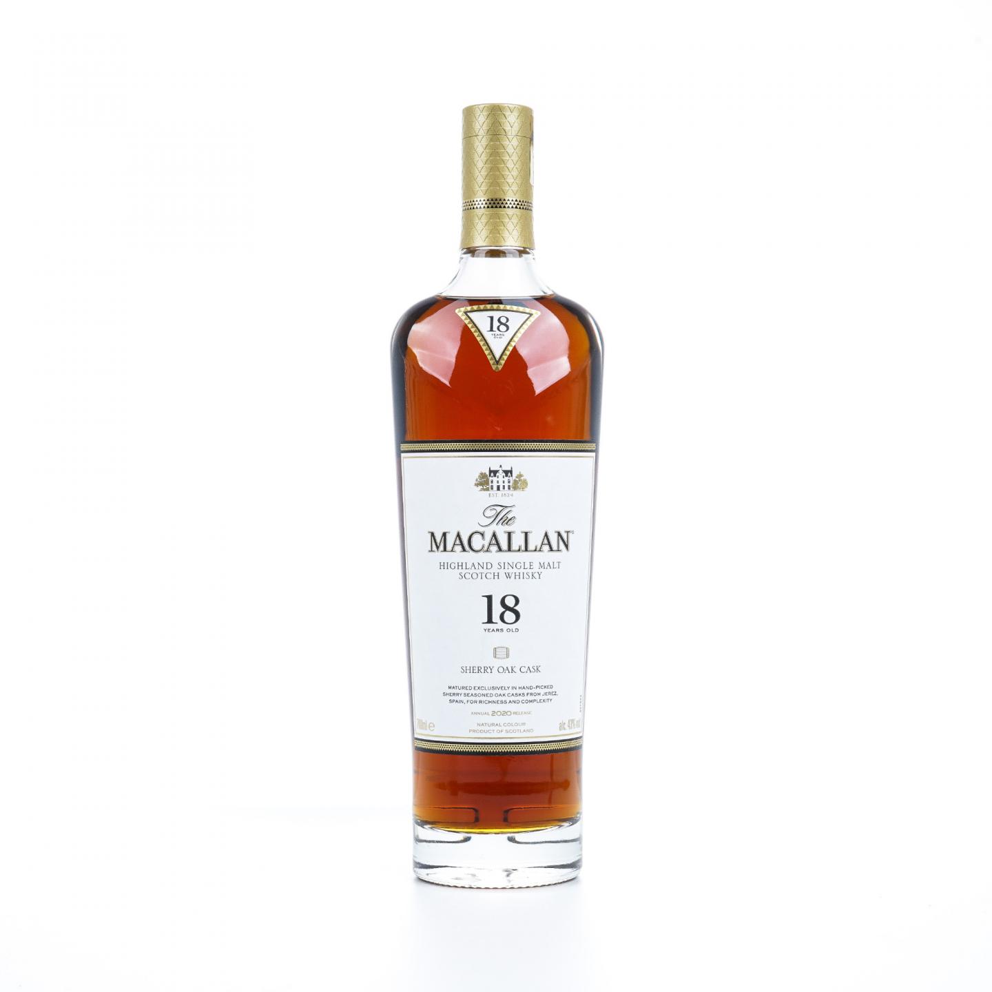 【附X光图】Macallan 麦卡伦 18年 2020 雪莉桶 43%