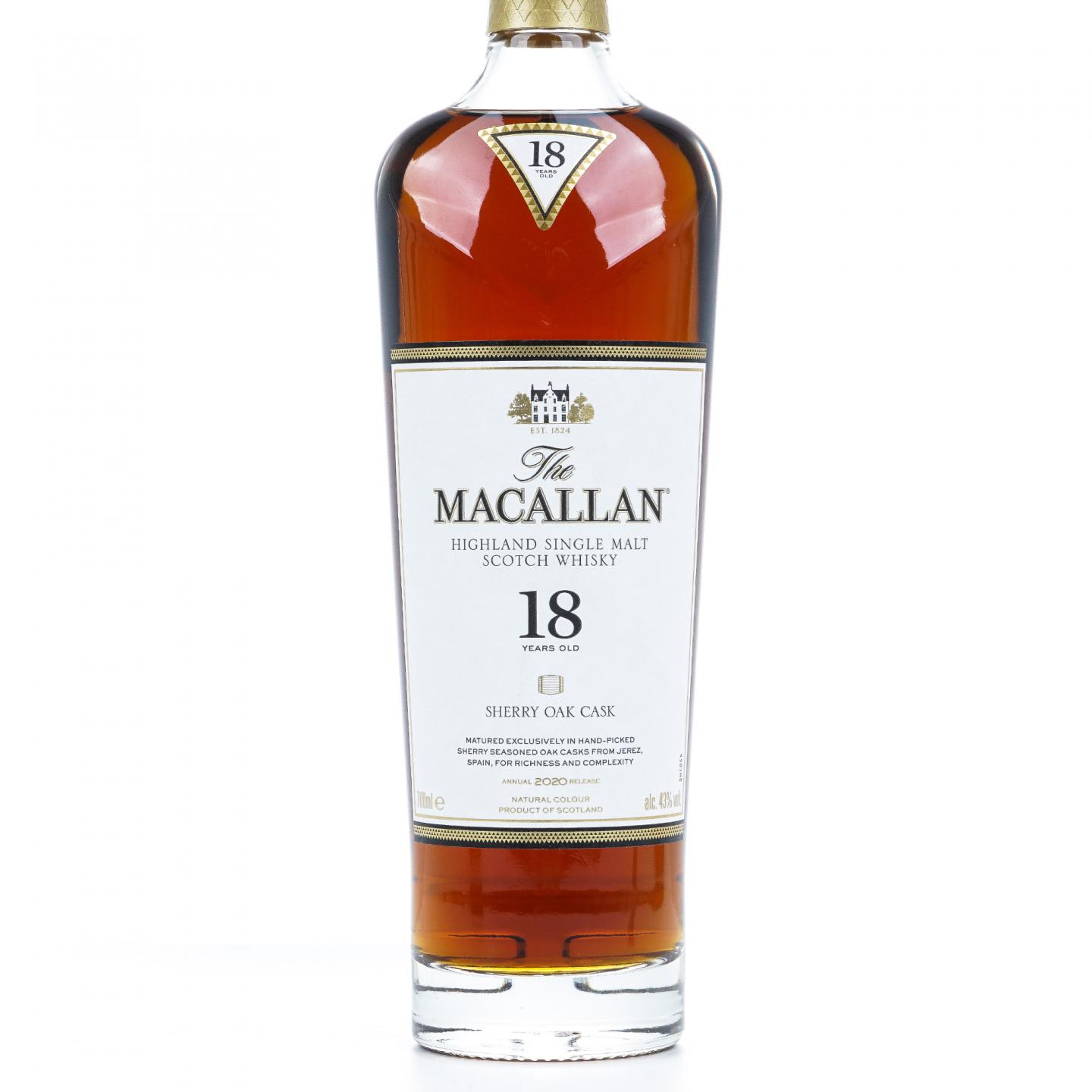 【附X光图】Macallan 麦卡伦 18年 2020 雪莉桶 43%