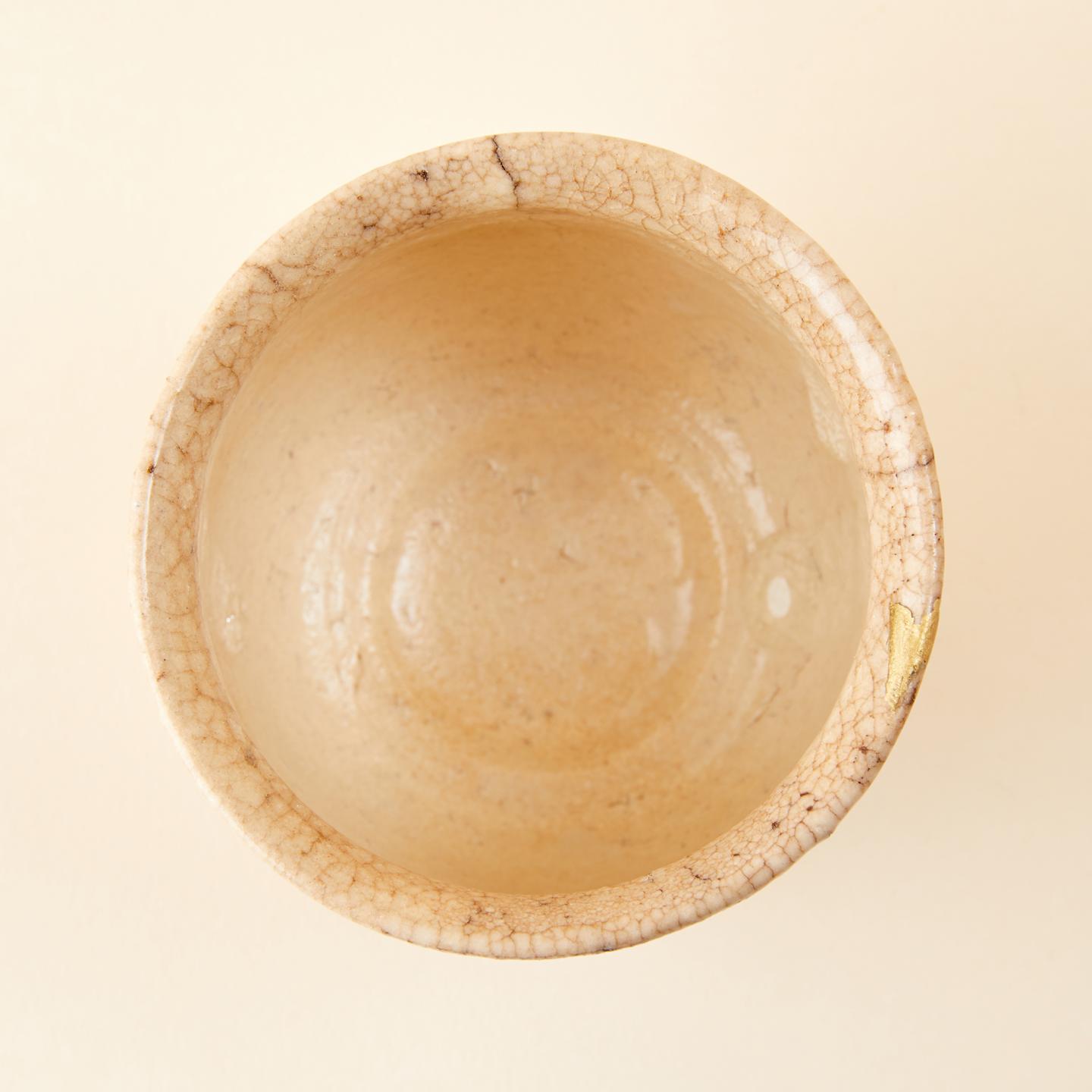 初代宫永东山｜明治时期 本手作侘寂萩茶碗