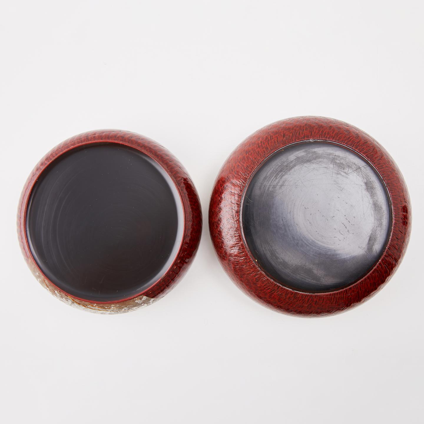 大正时期 金银蒔绘跳刀纹两重段