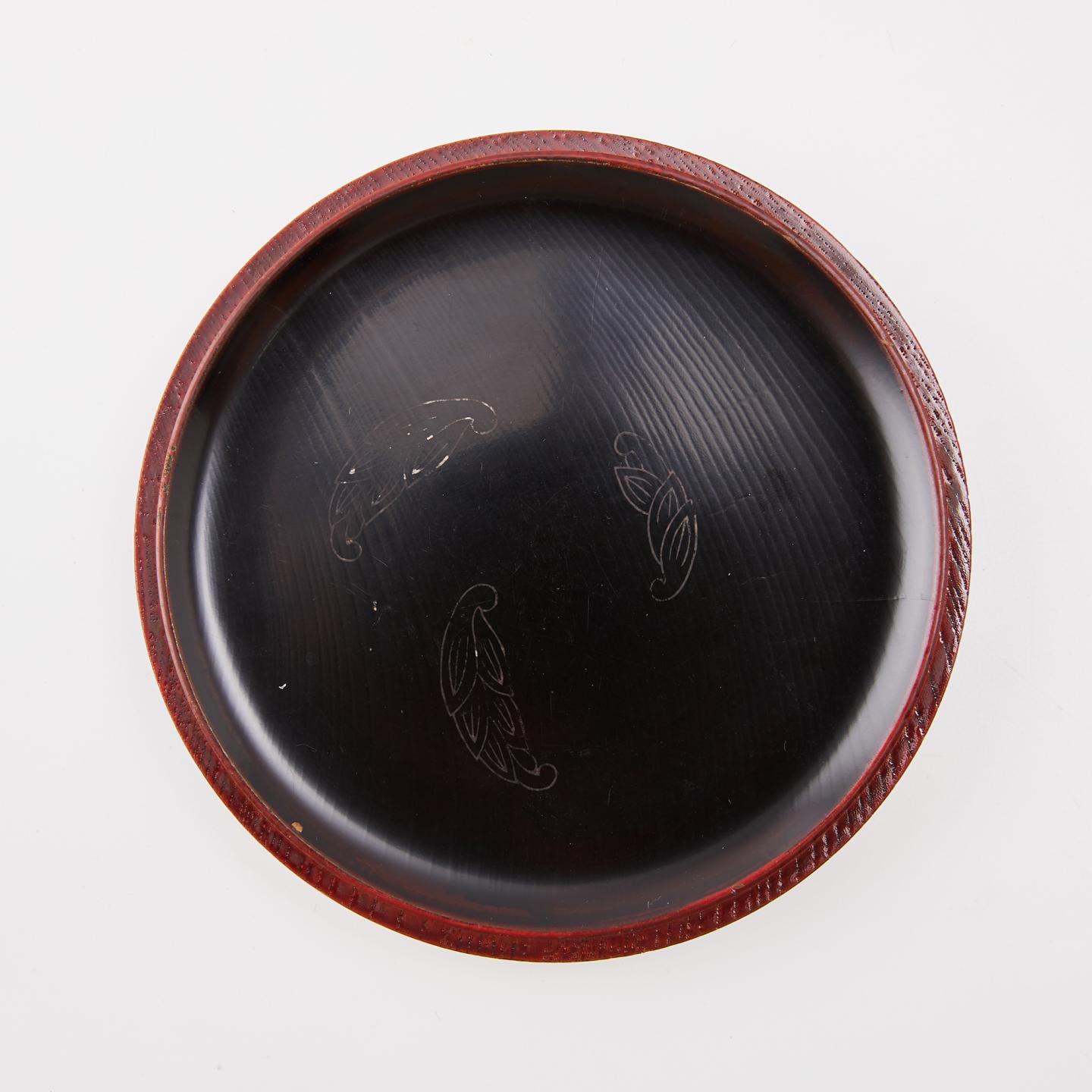 大正时期 金银蒔绘跳刀纹两重段