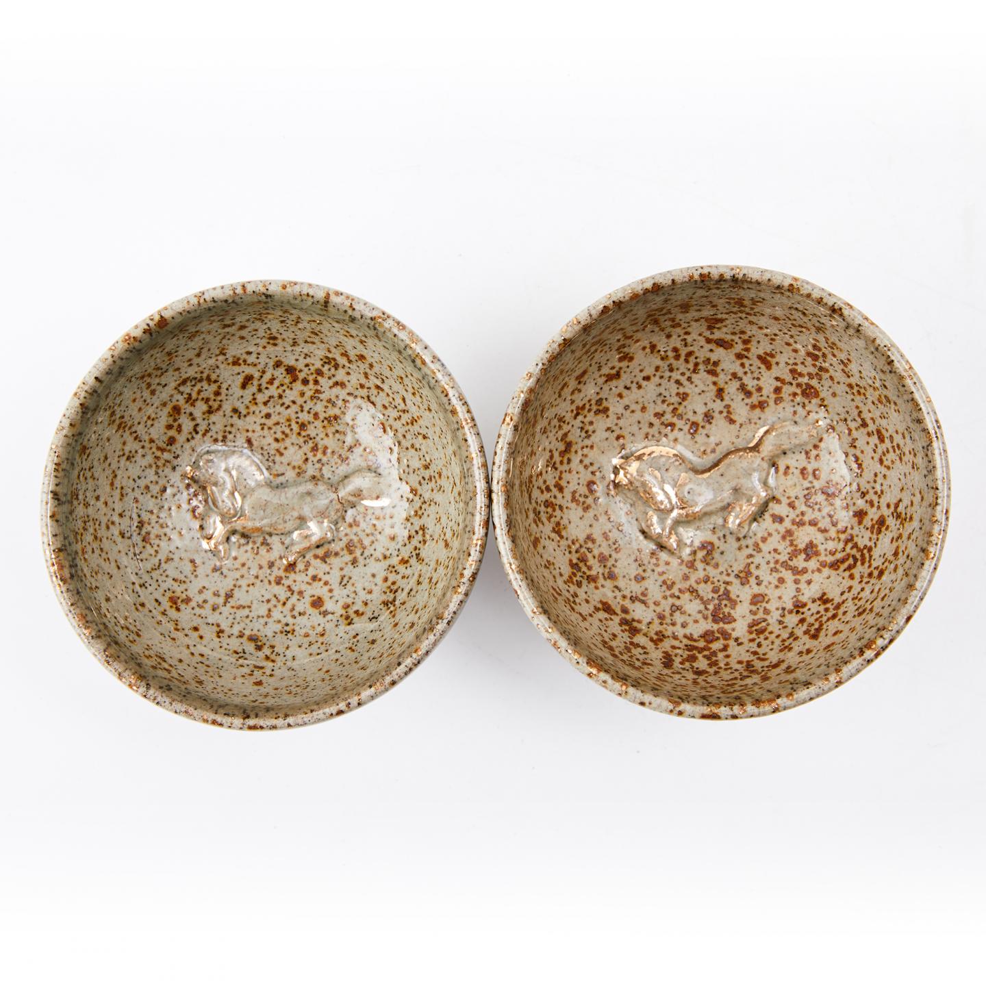 大堀相马｜江户-明治时期 收藏级古相马烧 浮雕相马主人杯