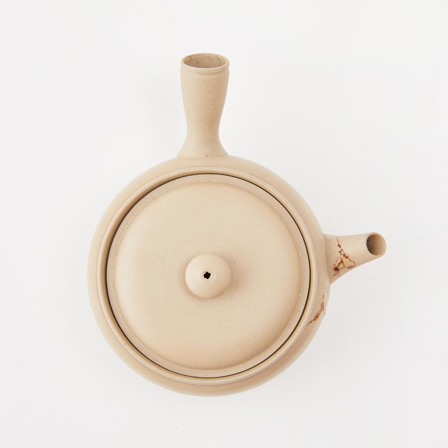 名家作丨昭和时期 常滑烧挂藻纹小尺寸侧把