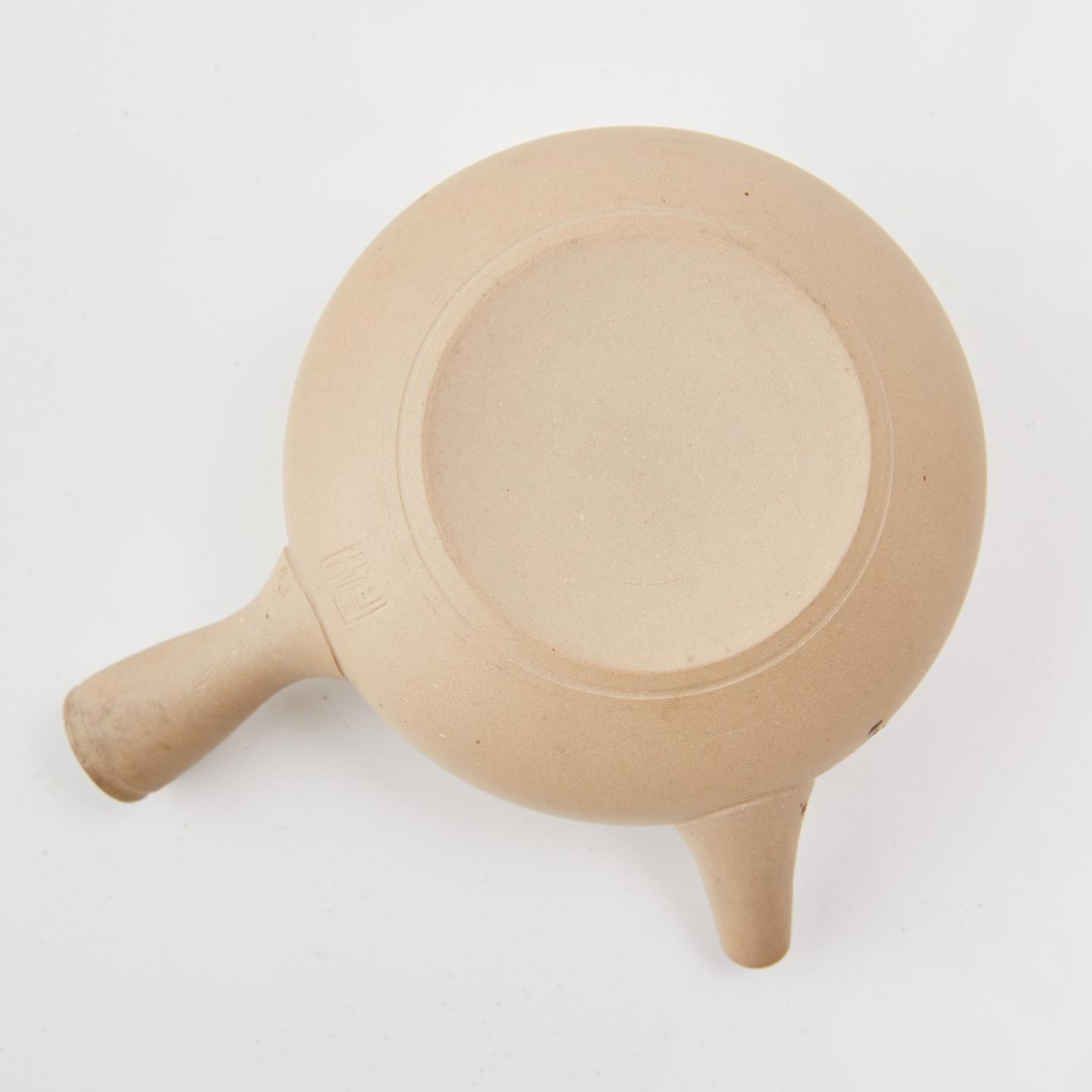 名家作丨昭和时期 常滑烧挂藻纹小尺寸侧把