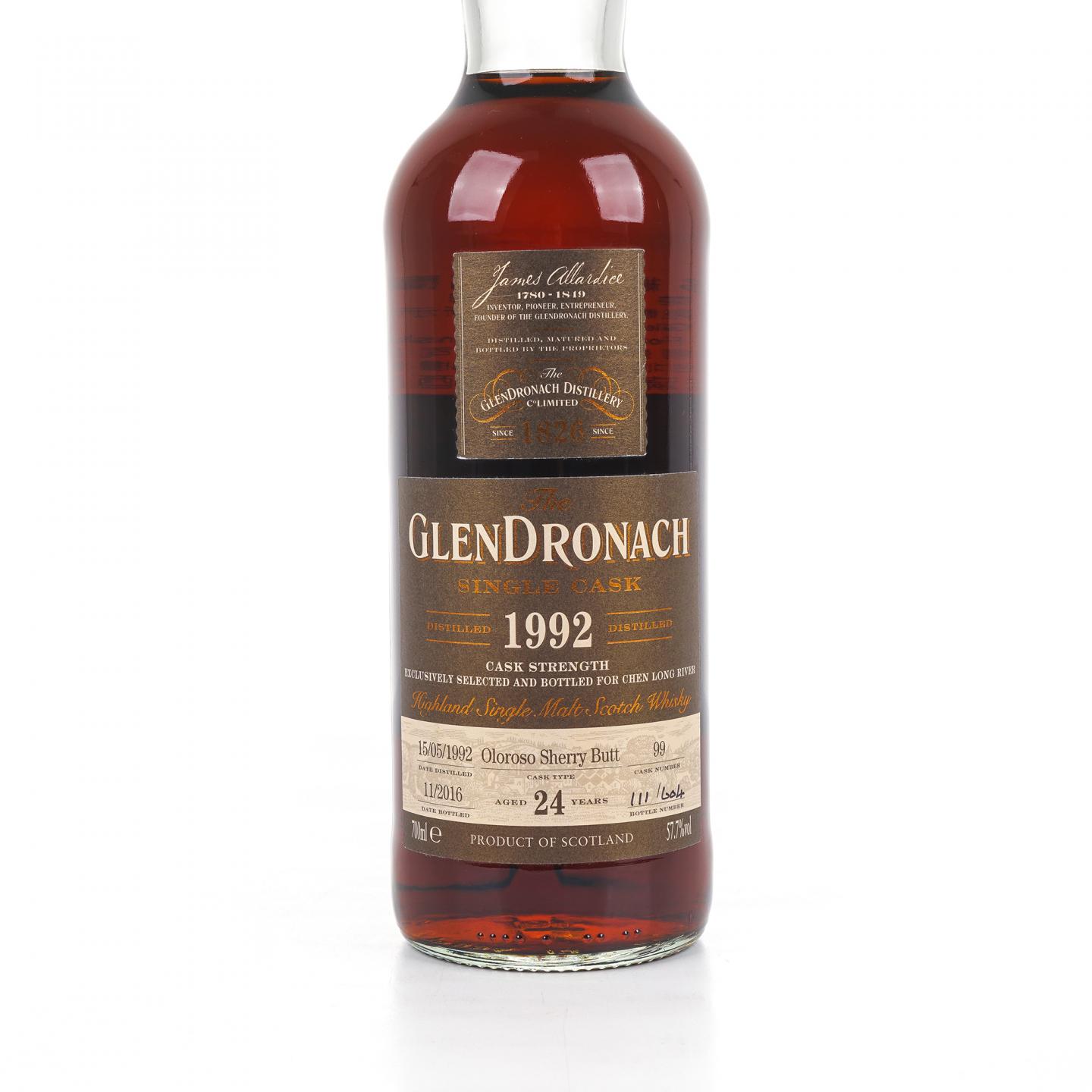 Glendronach 格兰多纳 24年 1992-2016 雪莉单桶#99