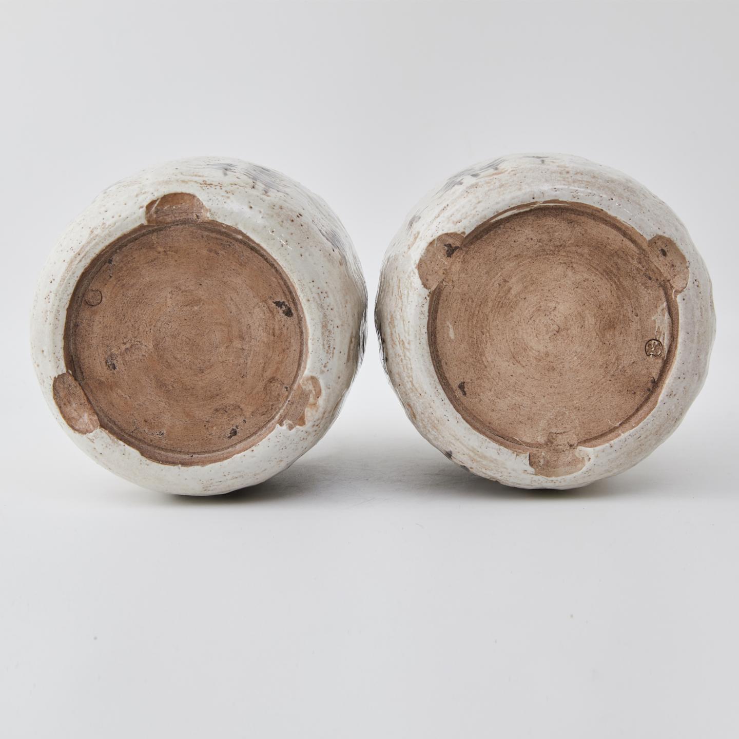 加藤春鼎｜昭和时期 风景画片志野火火钵一组