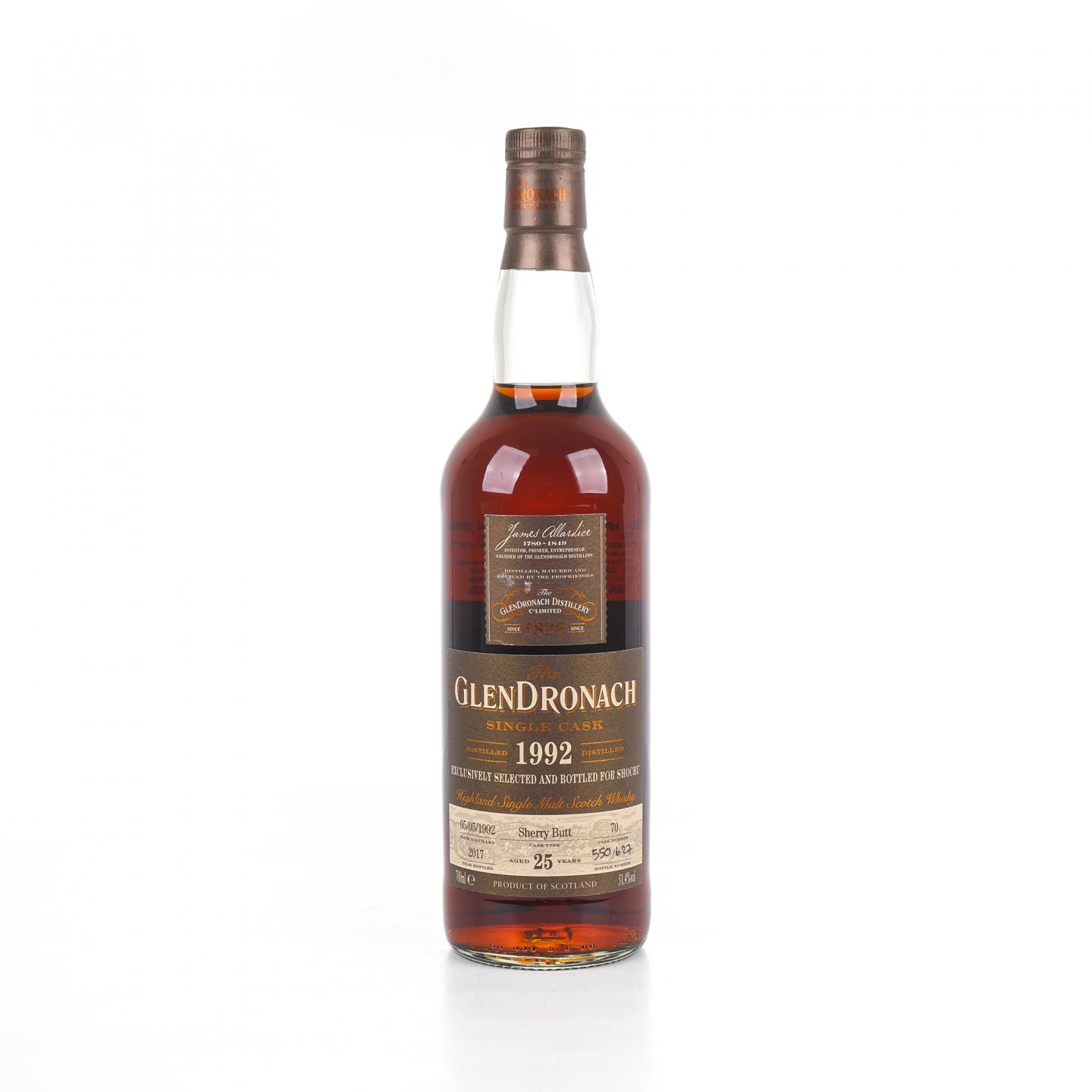 Glendronach 格兰多纳 25年 1992-2017 雪莉单桶#70
