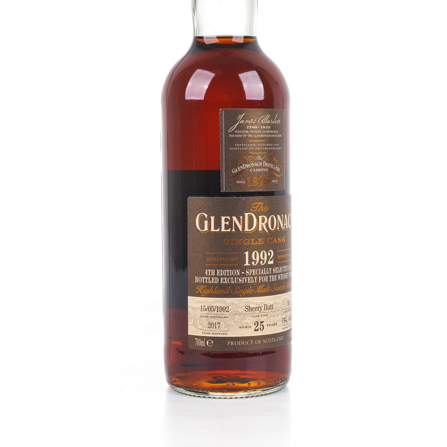 Glendronach 格兰多纳 25年 1992-2017 雪莉单桶#83