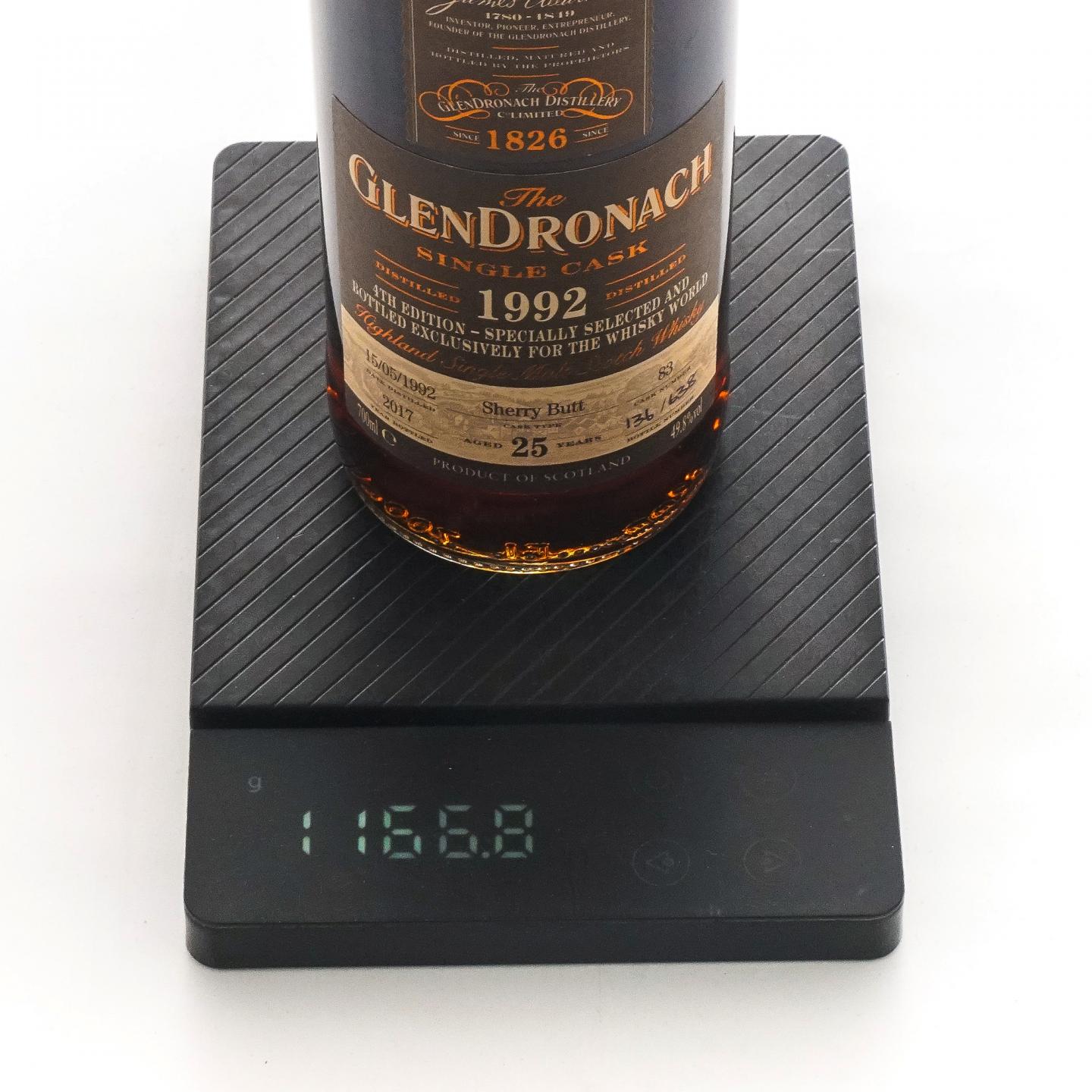 Glendronach 格兰多纳 25年 1992-2017 雪莉单桶#83