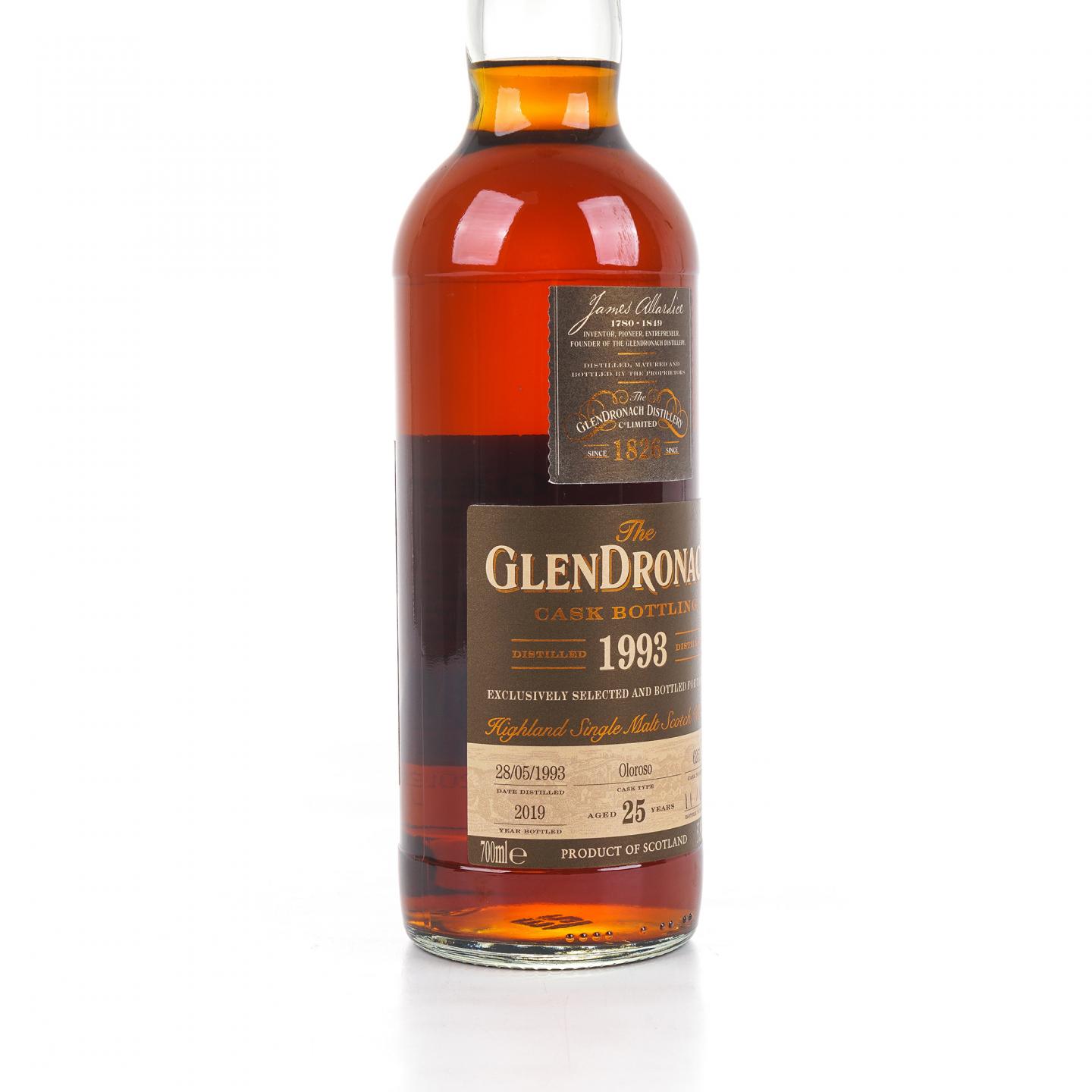 Glendronach 格兰多纳 25年 1993-2019 雪莉桶#6251