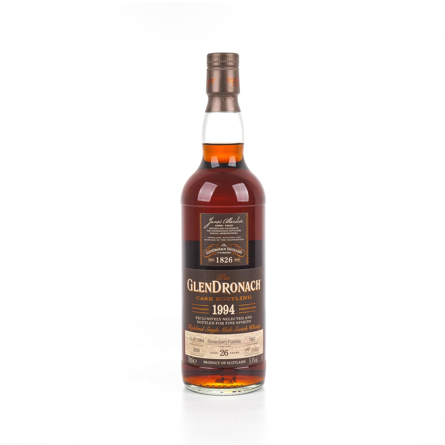 Glendronach 格兰多纳 26年 1994-2020 雪莉桶#7467