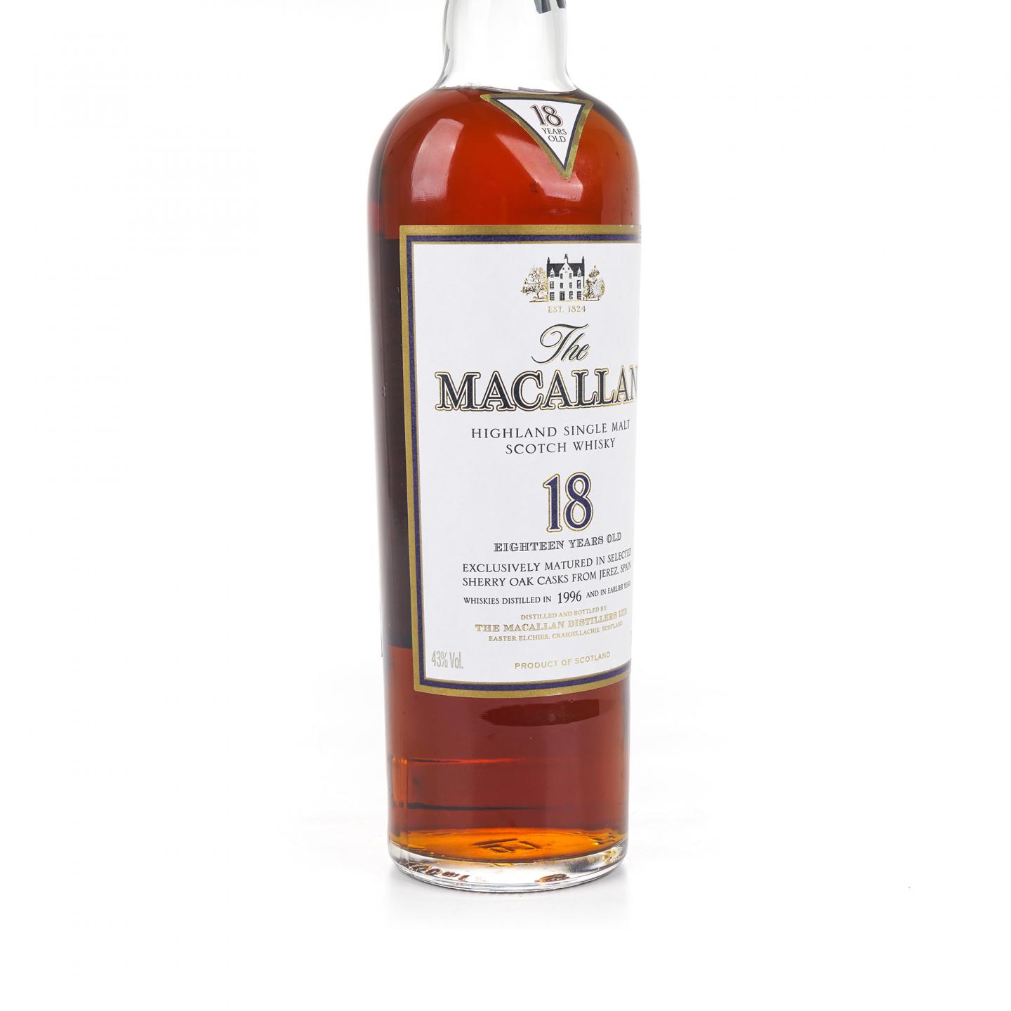Macallan 麦卡伦 18年 1996 雪莉桶 700ml