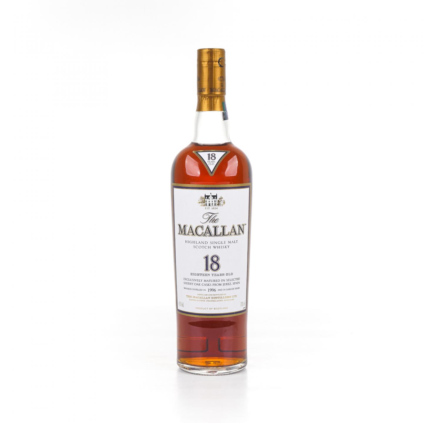Macallan 麦卡伦 18年 1996 雪莉桶 700ML