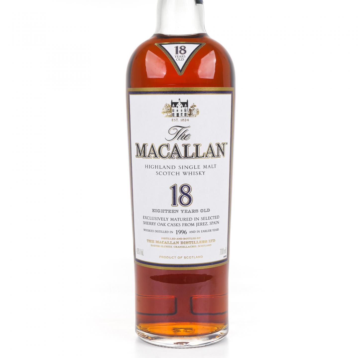 Macallan 麦卡伦 18年 1996 雪莉桶 700ML