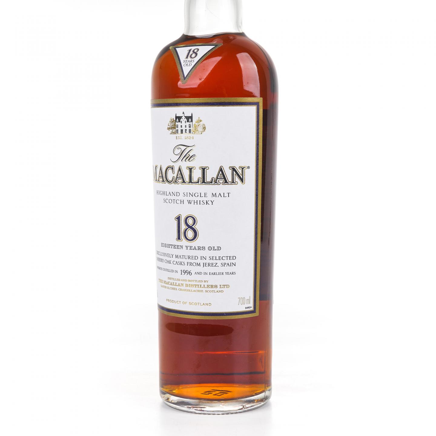 Macallan 麦卡伦 18年 1996 雪莉桶 700ML