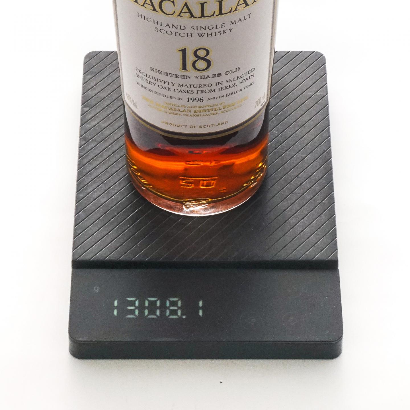 Macallan 麦卡伦 18年 1996 雪莉桶 700ML