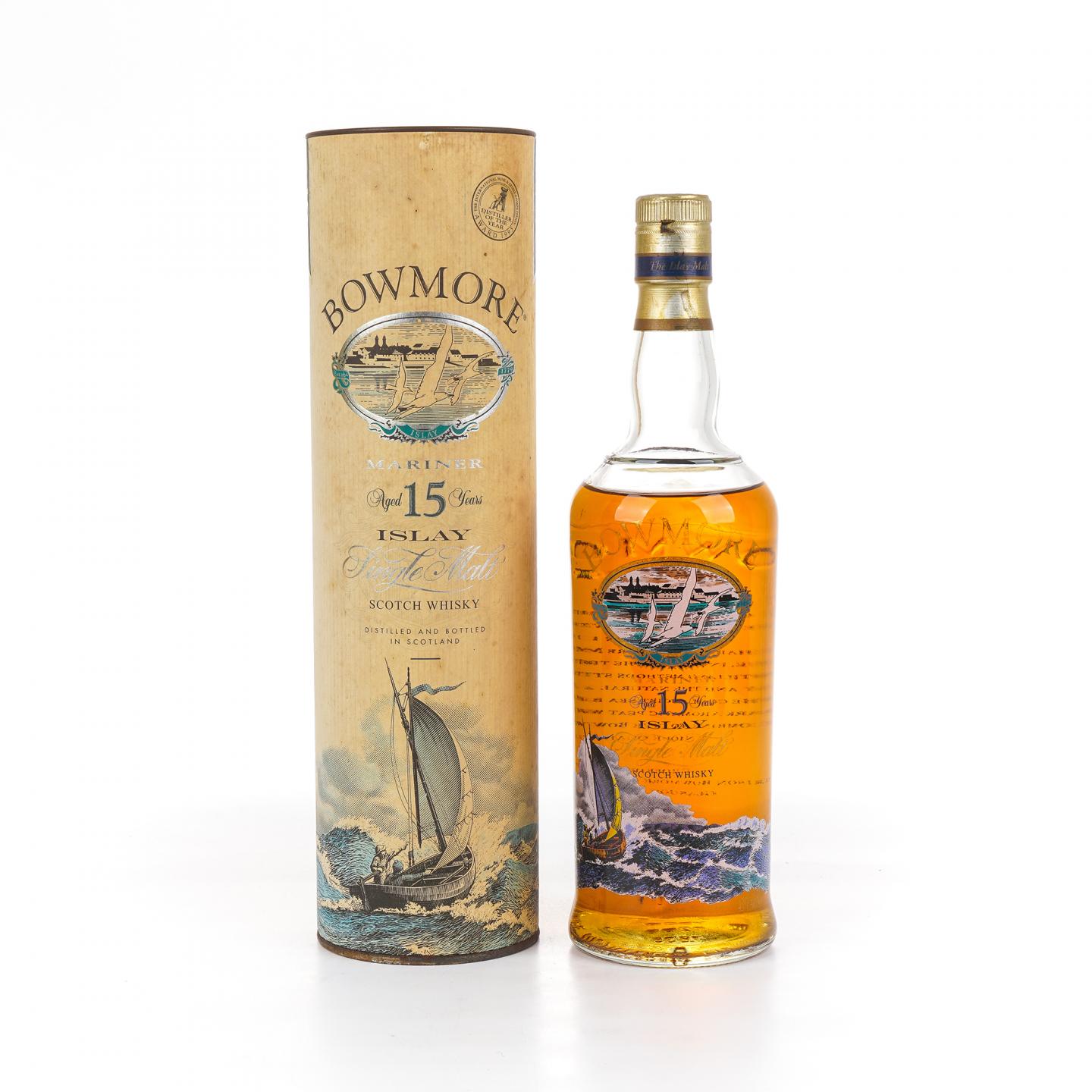 Bowmore 波摩 15年 Mariner 透明海鸥标 圆筒 750ml
