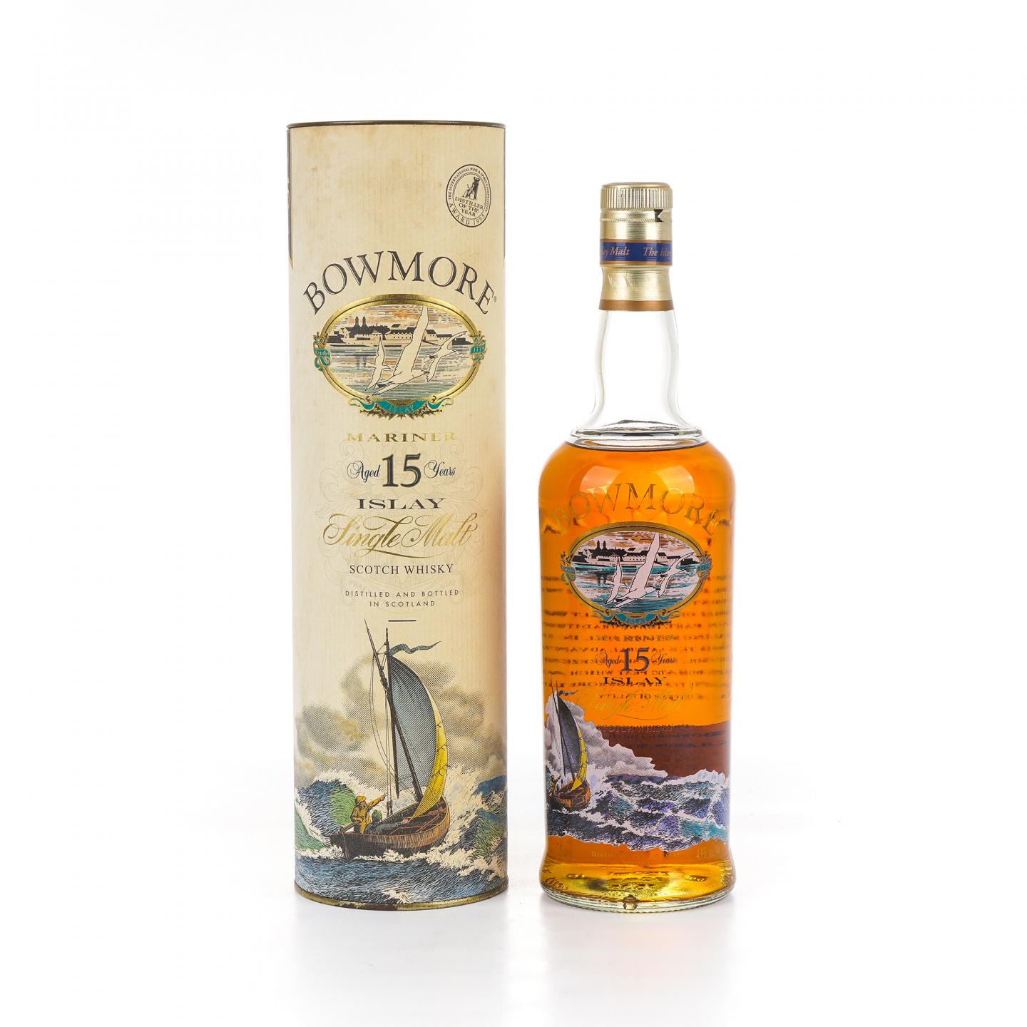 Bowmore 波摩 15年 Mariner 透明海鸥标 圆筒 750ML