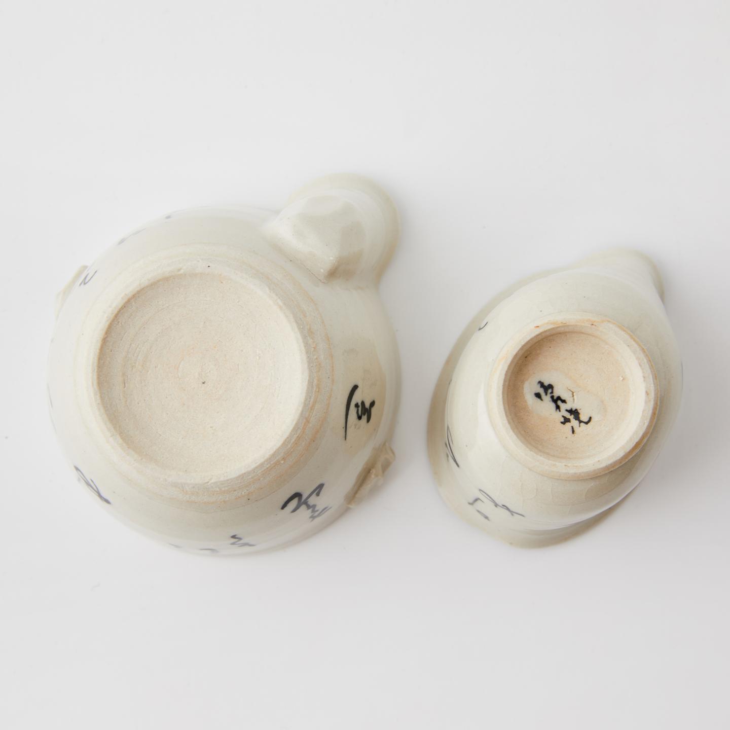 清水烧｜大正-昭和时期 手作诗文宝瓶套