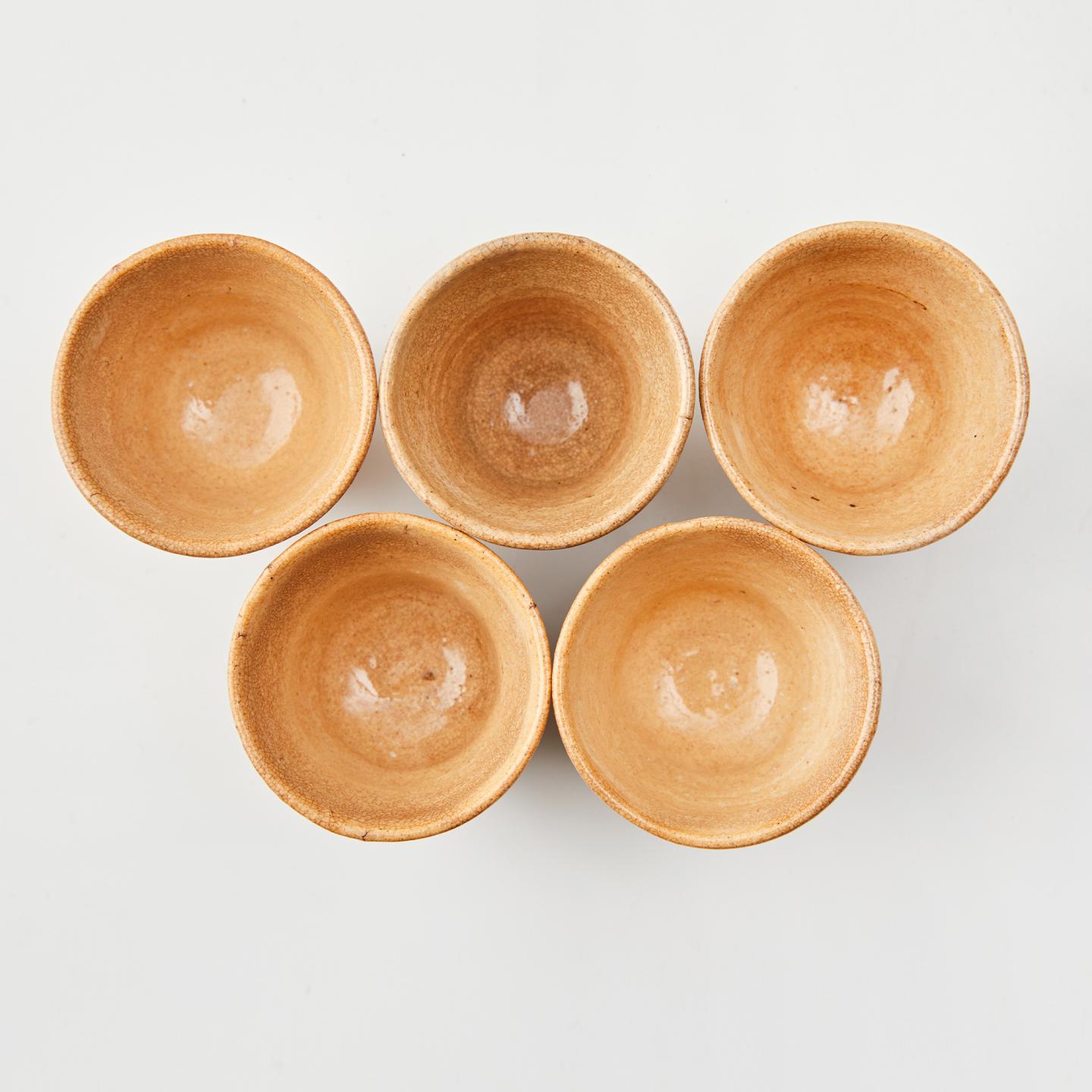 中村松堂｜明治时期 古萩烧茶具套